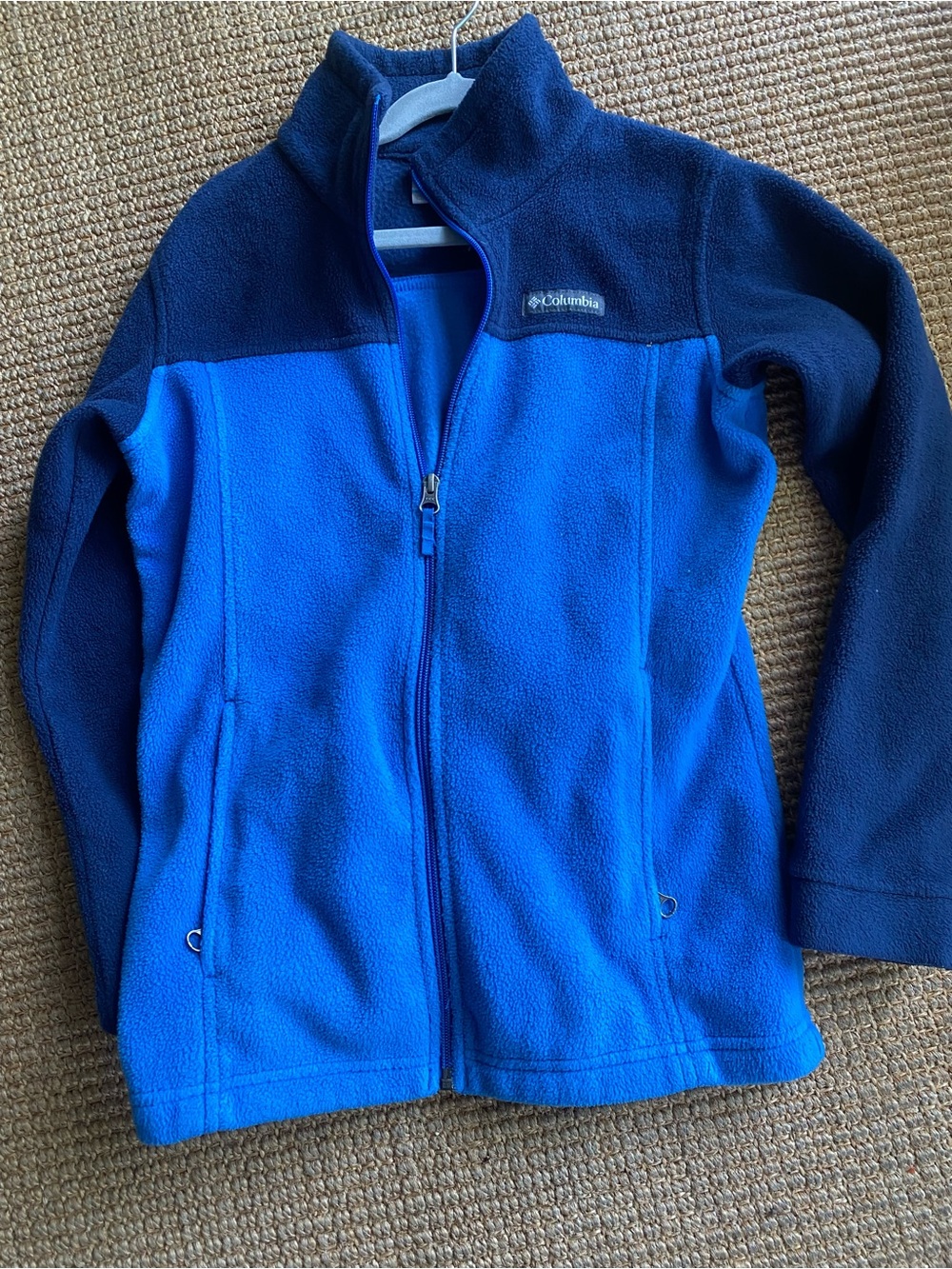 Columbia Kids Blue Two-Tone Fleece Full-Zip Jacket